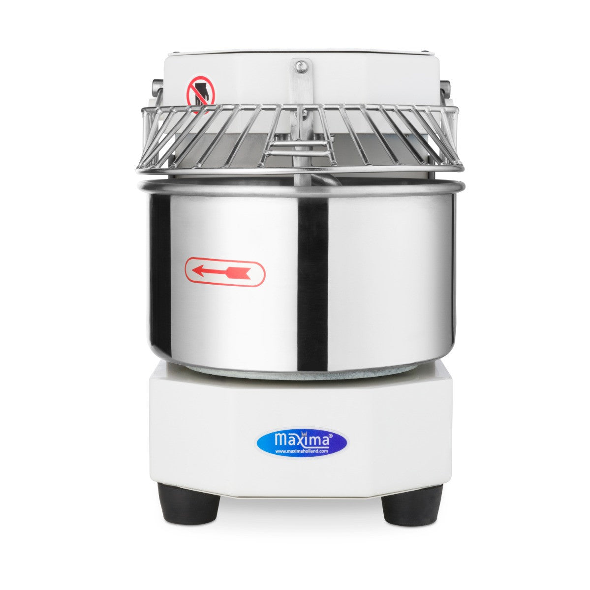 Pétrin professionnel - 8 litres - 4.5kg - Blanc 450 W Maxima - vue 2 - Pétrin à pâte pro CHR - Cuistéo