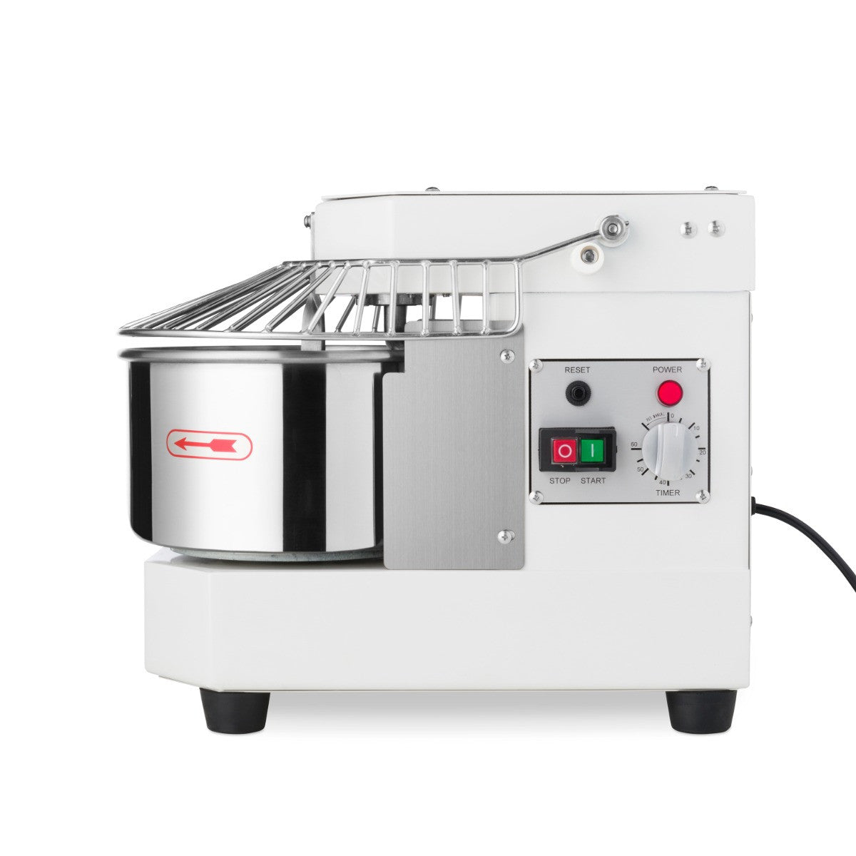 Pétrin professionnel - 8 litres - 4.5kg - Blanc 450 W Maxima - vue 4 - Pétrin à pâte pro CHR - Cuistéo