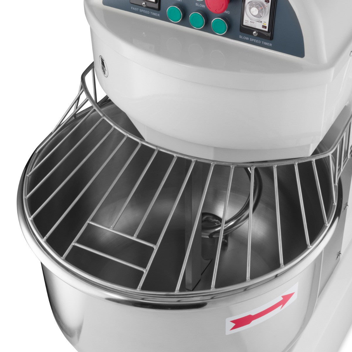Pétrin professionnel 75L 48kg 2 vitesses triphasé pour pain et pizza 2400 W Maxima - vue 8 - Pétrin spirale pro CHR - Cuistéo