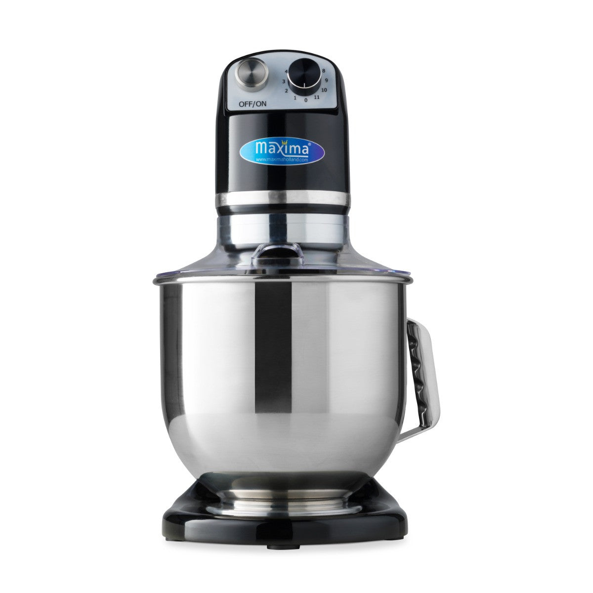 Mixer planétaire - 7 L - Jusqu'à 2 kg de pâte - Noir 350 W Maxima - vue 2 - Batteur-mélangeur pro CHR - Cuistéo