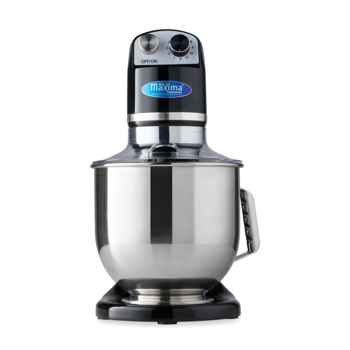 Mixer planétaire - 7 L - Jusqu'à 2 kg de pâte - Noir 350 W Maxima - vue 2 - Batteur-mélangeur pro CHR - Cuistéo