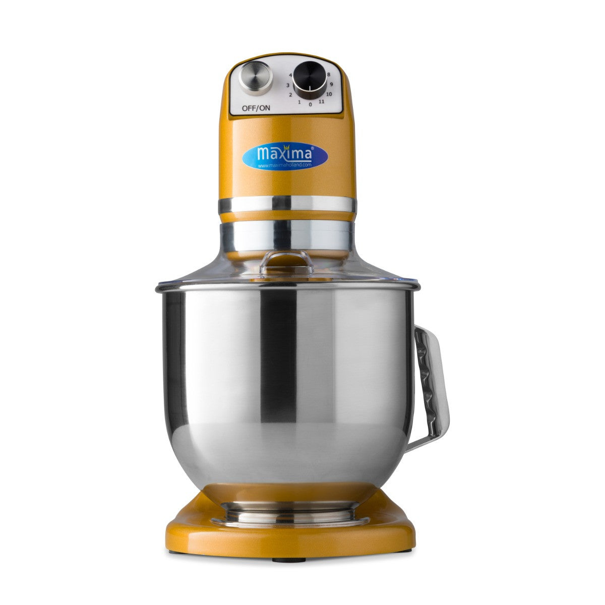 Mixer planétaire doré - 7 L - Jusqu'à 2 kg de pâte 350 W Maxima - vue 2 - Batteur-mélangeur pro CHR - Cuistéo