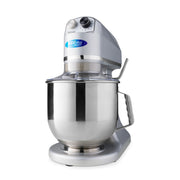 Mixer planétaire - 7 litres - Jusqu'à 2 kg de pâte - Argent 350 W Maxima - Batteur-mélangeur professionnel CHR - matériel cuisine pro - Cuistéo