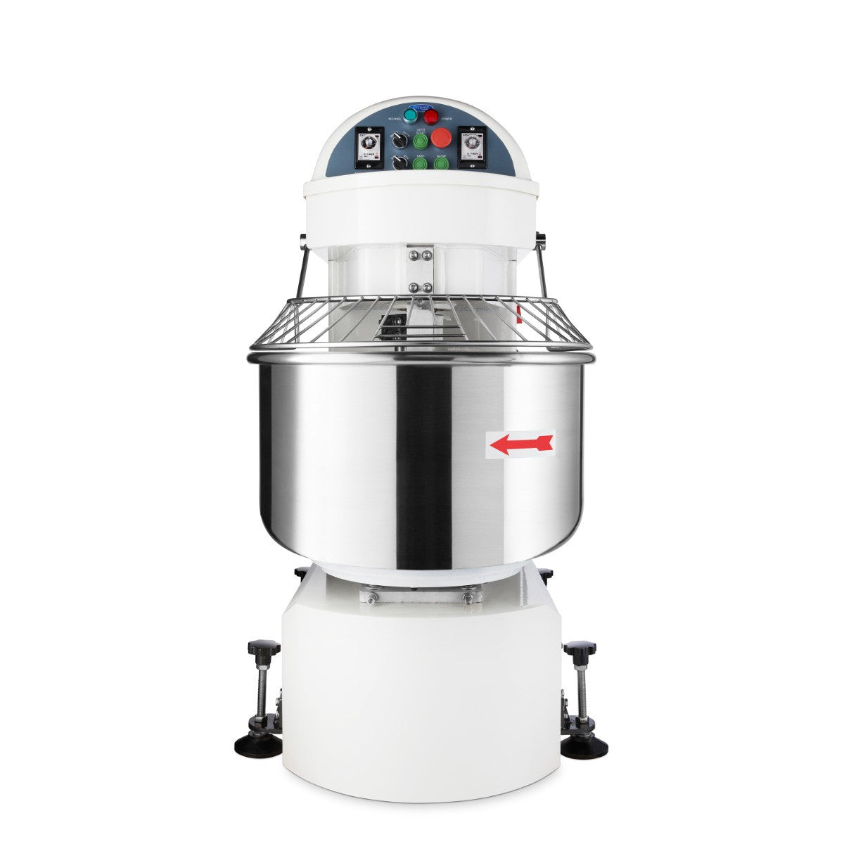 Pétrin professionnel 100 litres - 64kg - 2 vitesses 4500 W Maxima - vue 2 - Pétrin à pâte pro CHR - Cuistéo
