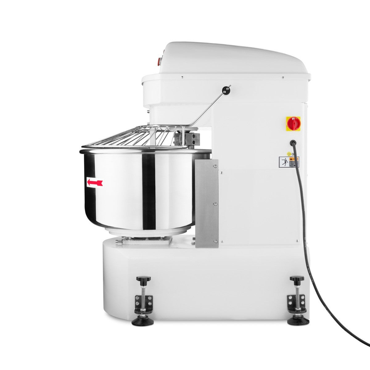 Pétrin professionnel 100 litres - 64kg - 2 vitesses 4500 W Maxima - vue 4 - Pétrin à pâte pro CHR - Cuistéo