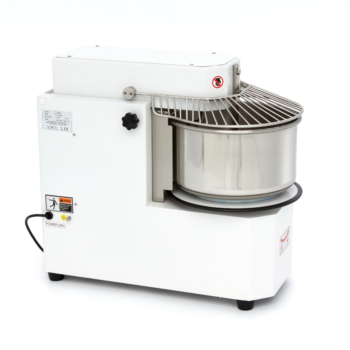 Pétrin professionnel 20L - 12kg - 2 vitesses - Bol amovible - Idéal pour boulangeries 1100 W Maxima - vue 5 - Pétrin à pâte pro CHR - Cuistéo