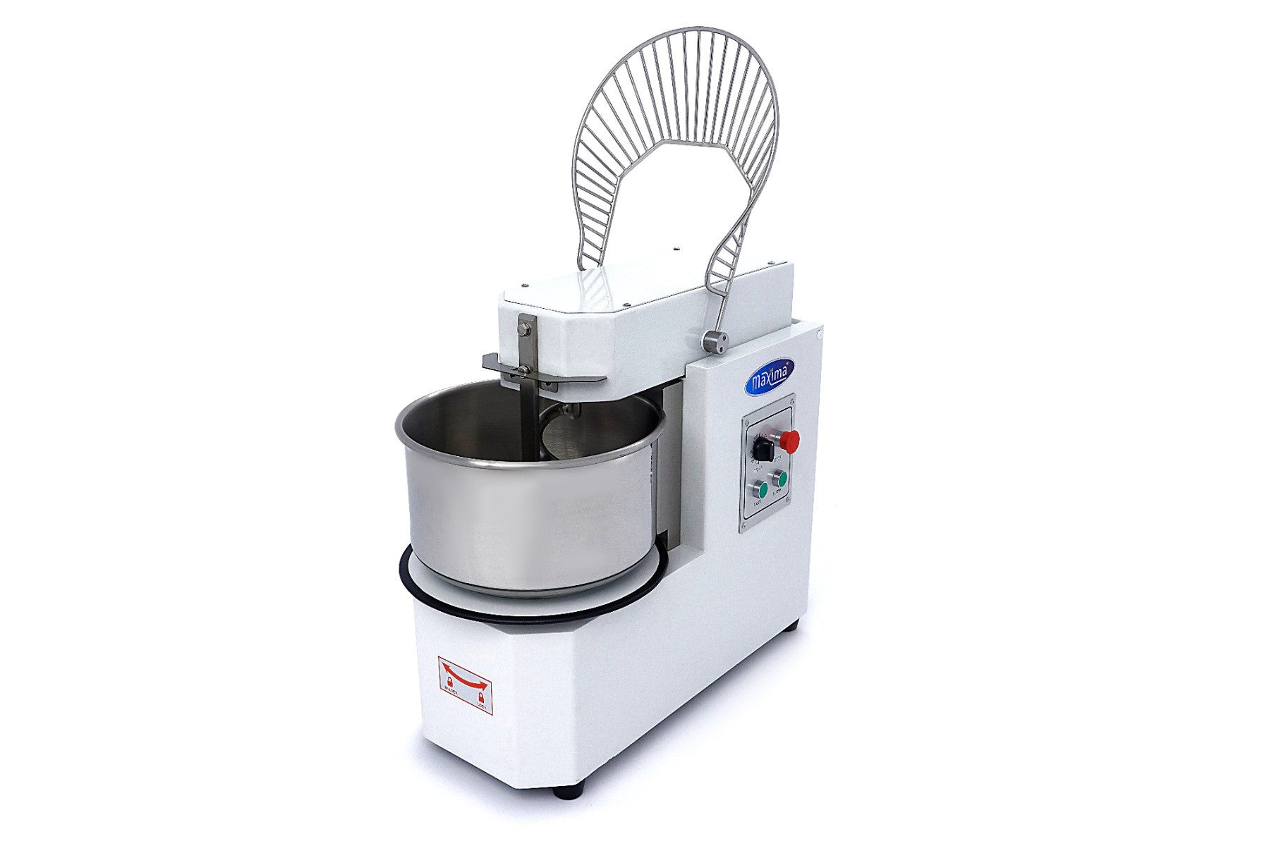 Pétrin professionnel 20L - 12kg - 2 vitesses - Bol amovible - Idéal pour boulangeries 1100 W Maxima - vue 7 - Pétrin à pâte pro CHR - Cuistéo