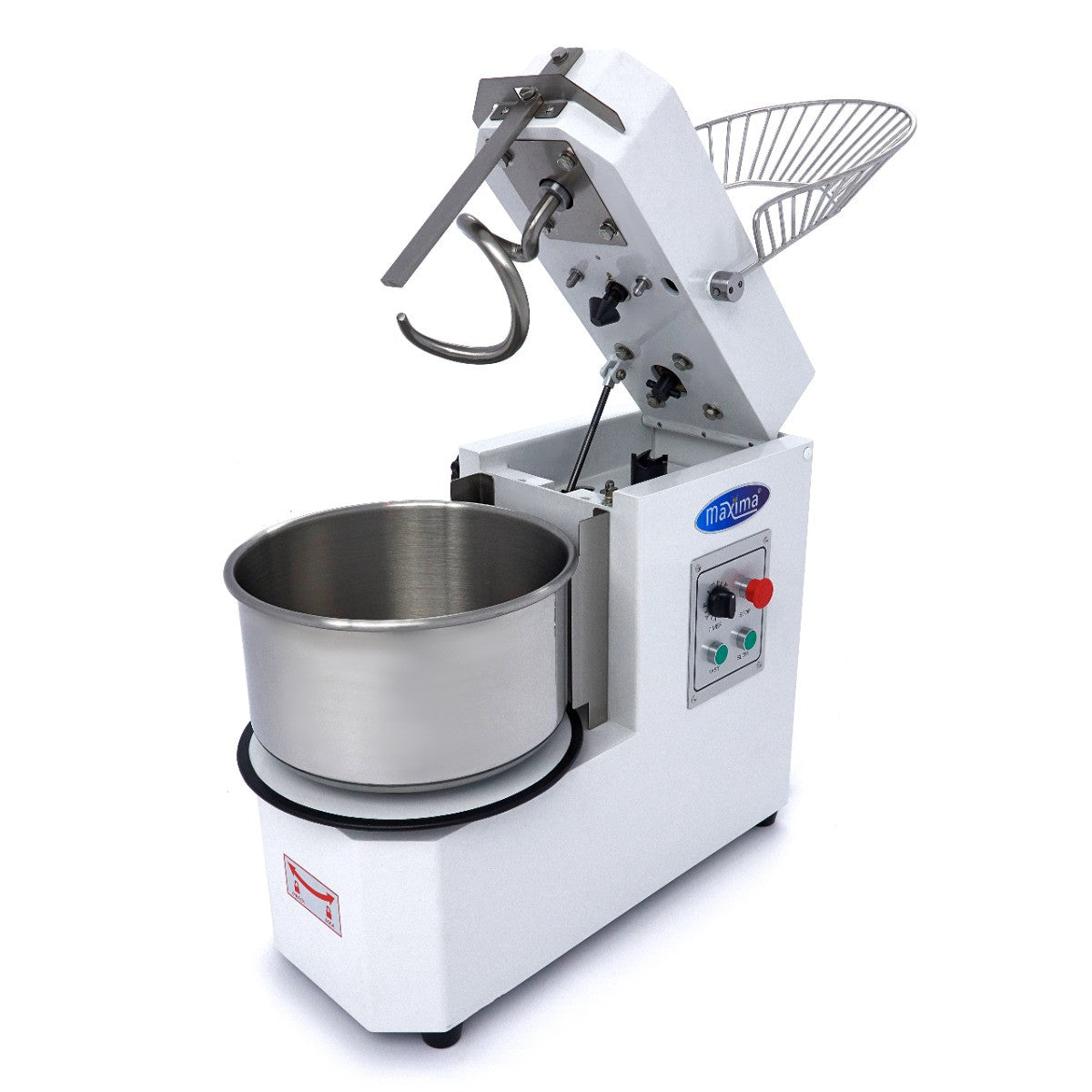 Pétrin professionnel 20L - 12kg - 2 vitesses - Bol amovible - Idéal pour boulangeries 1100 W Maxima - vue 8 - Pétrin à pâte pro CHR - Cuistéo