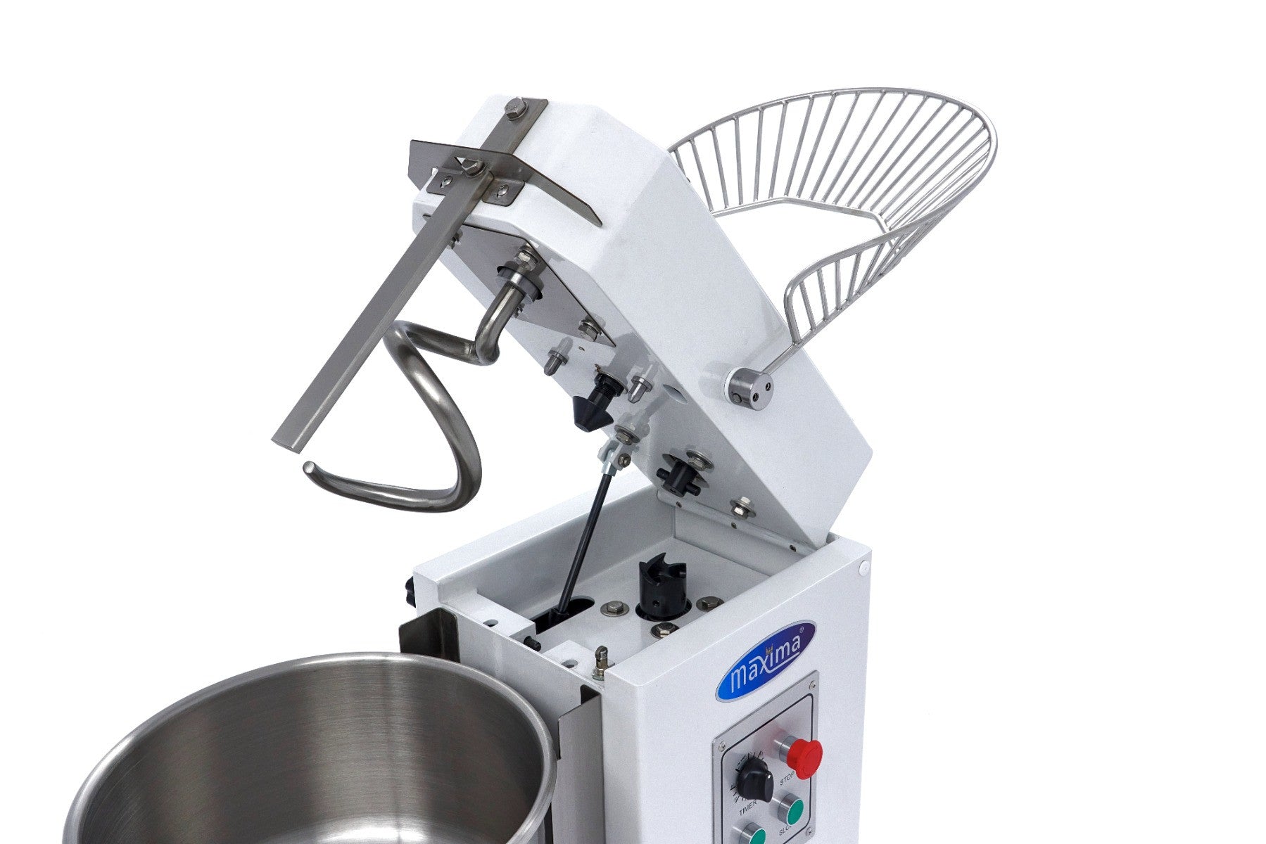 Pétrin professionnel 20L - 12kg - 2 vitesses - Bol amovible - Idéal pour boulangeries 1100 W Maxima - vue 9 - Pétrin à pâte pro CHR - Cuistéo