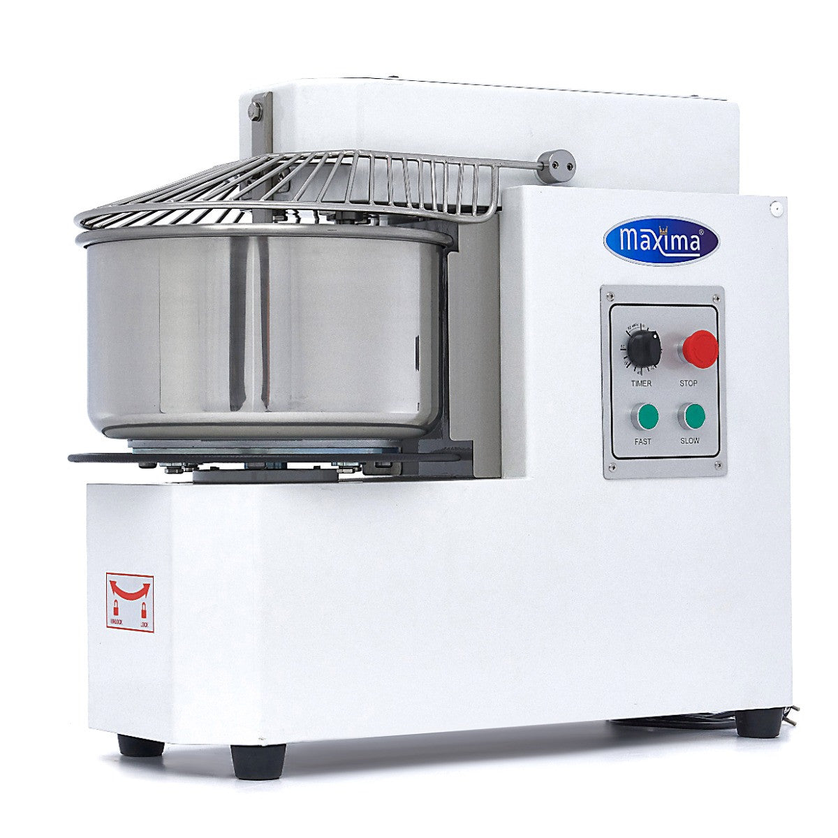 Pétrin professionnel 20L - 12kg - 2 vitesses - Bol amovible - Idéal pour boulangeries 1100 W Maxima - vue 11 - Pétrin à pâte pro CHR - Cuistéo