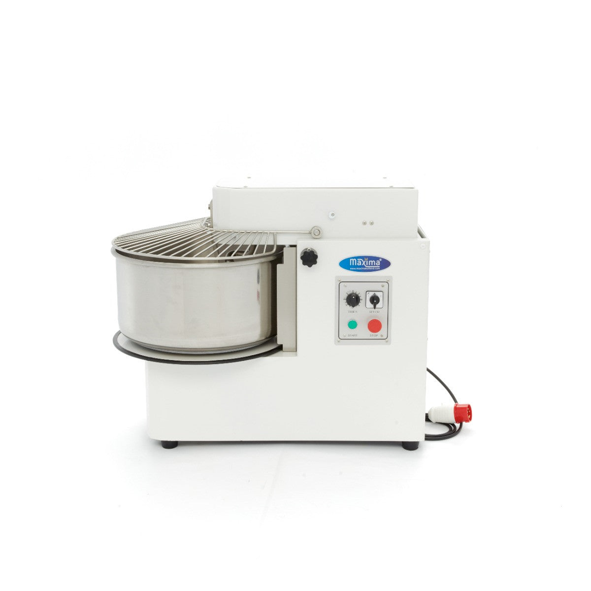 Pétrin professionnel 50L - 30kg - 2 vitesses - bol amovible - triphasé 1500 W Maxima - vue 4 - Pétrin à pâte pro CHR - Cuistéo