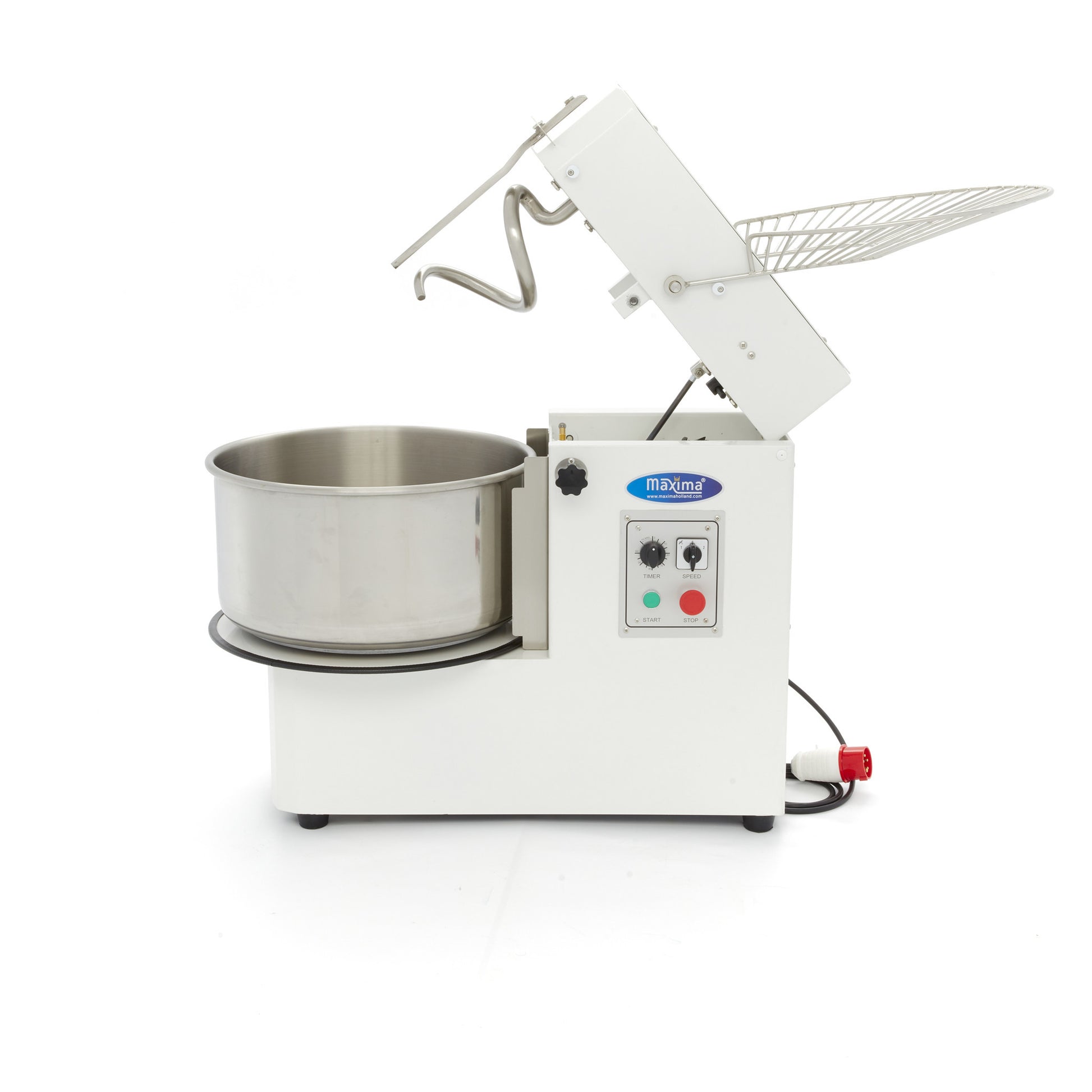 Pétrin professionnel 50L - 30kg - 2 vitesses - bol amovible - triphasé 1500 W Maxima - vue 5 - Pétrin à pâte pro CHR - Cuistéo
