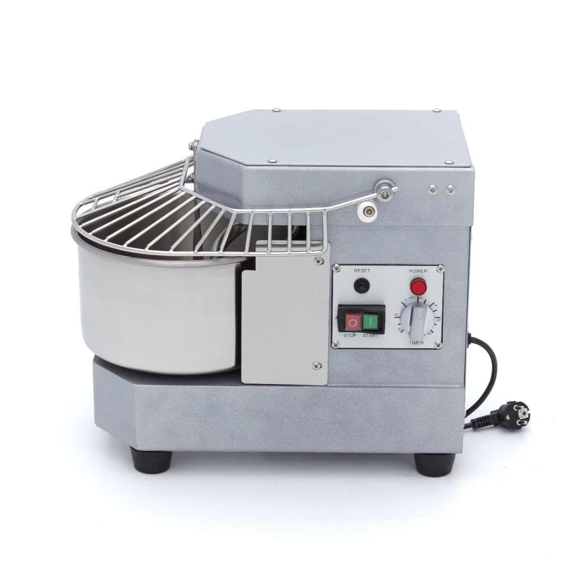 Pétrin professionnel 4.5kg - 8L - gris 450 W Maxima - vue 3 - Pétrin à pâte pro CHR - Cuistéo