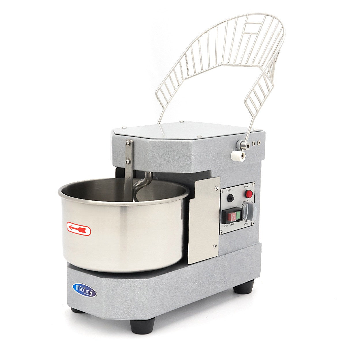 Pétrin professionnel 4.5kg - 8L - gris 450 W Maxima - vue 5 - Pétrin à pâte pro CHR - Cuistéo
