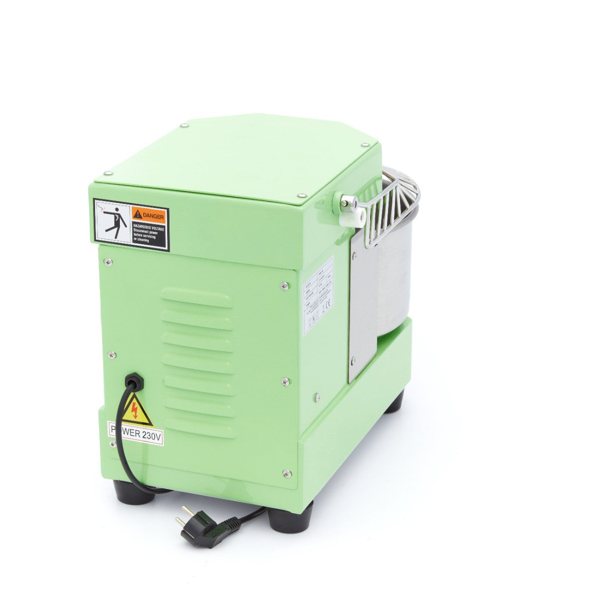 Pétrin professionnel 8L 4.5kg - Pâtisserie - Vert - Sécurité 450 W Maxima - vue 4 - Pétrin à pâte pro CHR - Cuistéo