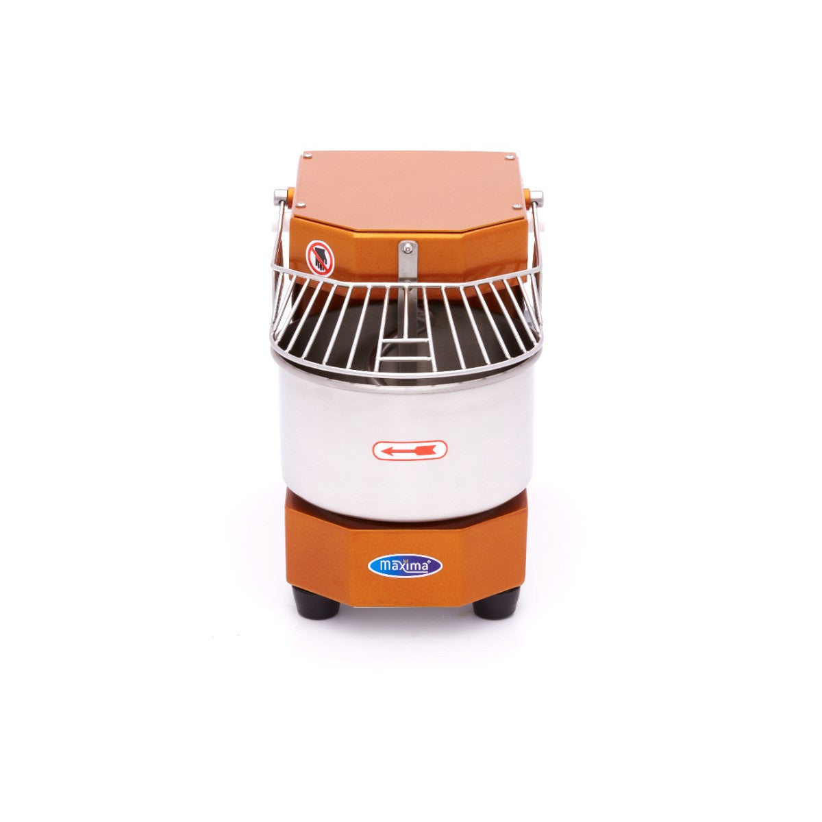 Pétrin professionnel 8L - 4.5kg de pâte - sécurité - facile à nettoyer - orange 450 W Maxima - vue 2 - Pétrin à pâte pro CHR - Cuistéo