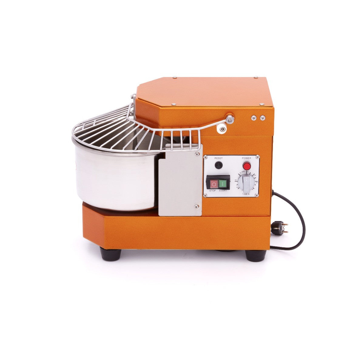 Pétrin professionnel 8L - 4.5kg de pâte - sécurité - facile à nettoyer - orange 450 W Maxima - vue 3 - Pétrin à pâte pro CHR - Cuistéo