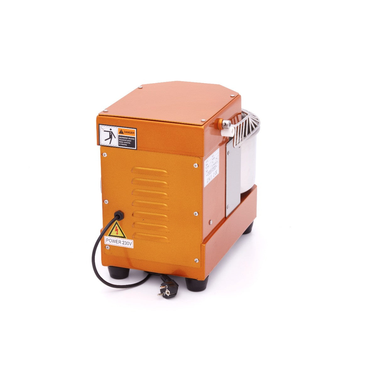 Pétrin professionnel 8L - 4.5kg de pâte - sécurité - facile à nettoyer - orange 450 W Maxima - vue 4 - Pétrin à pâte pro CHR - Cuistéo