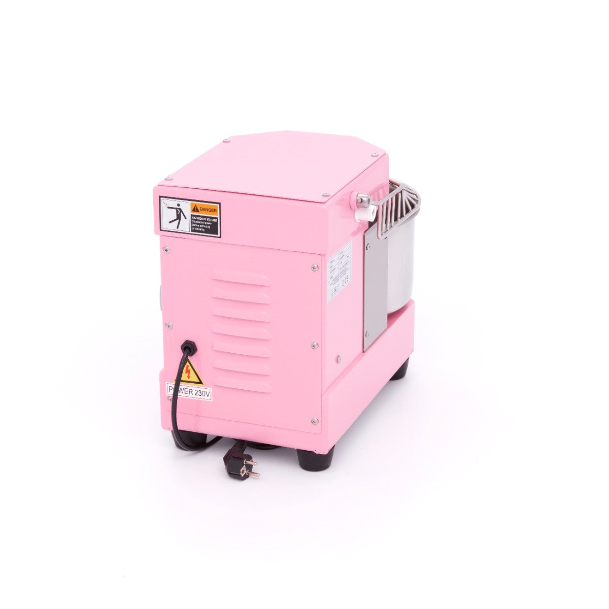 Pétrin professionnel 8L 4.5kg - Pâtisserie rapide - Sécurité - Facile à nettoyer - Rose 450 W Maxima - vue 4 - Pétrin à pâte pro CHR - Cuistéo