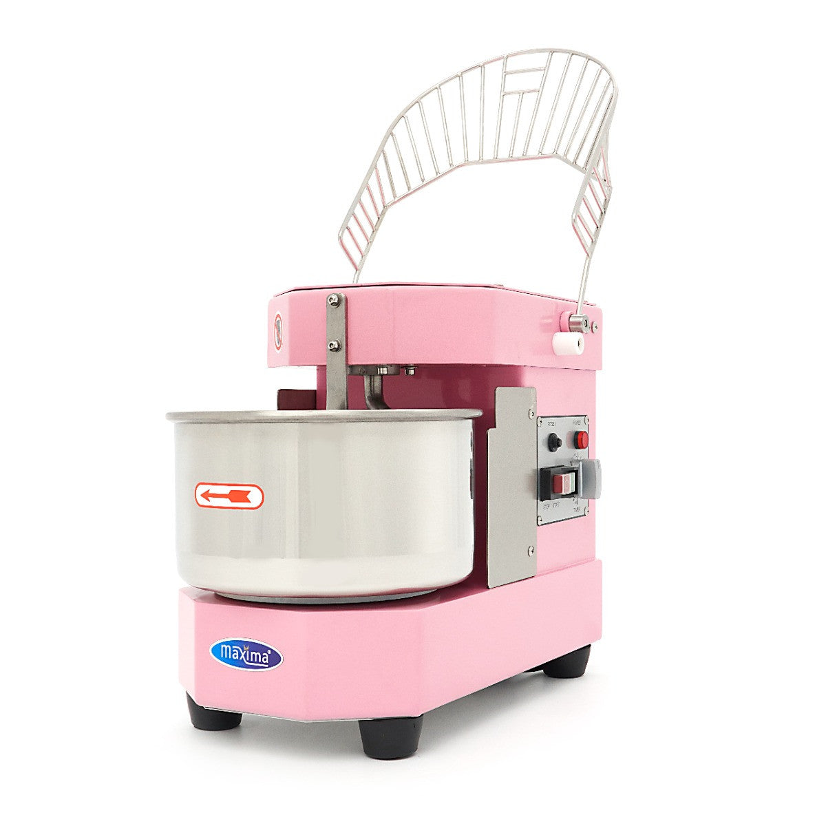 Pétrin professionnel 8L 4.5kg - Pâtisserie rapide - Sécurité - Facile à nettoyer - Rose 450 W Maxima - vue 5 - Pétrin à pâte pro CHR - Cuistéo