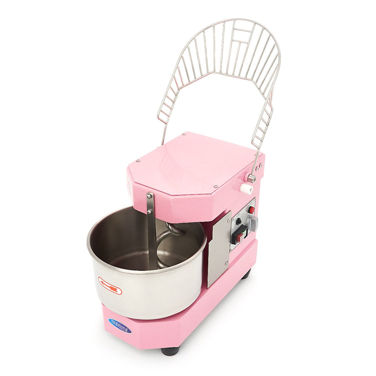 Pétrin professionnel 8L 4.5kg - Pâtisserie rapide - Sécurité - Facile à nettoyer - Rose 450 W Maxima - vue 6 - Pétrin à pâte pro CHR - Cuistéo