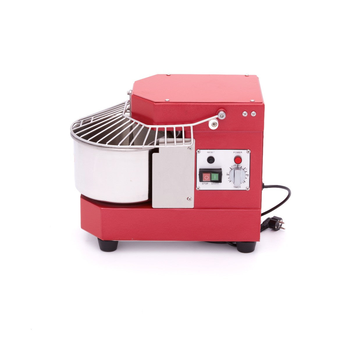 Pétrin professionnel 8L 4.5kg - Mixeur à pâte rouge pour CHR - Sécurité et nettoyage facile 450 W Maxima - vue 3 - Pétrin à pâte pro CHR - Cuistéo