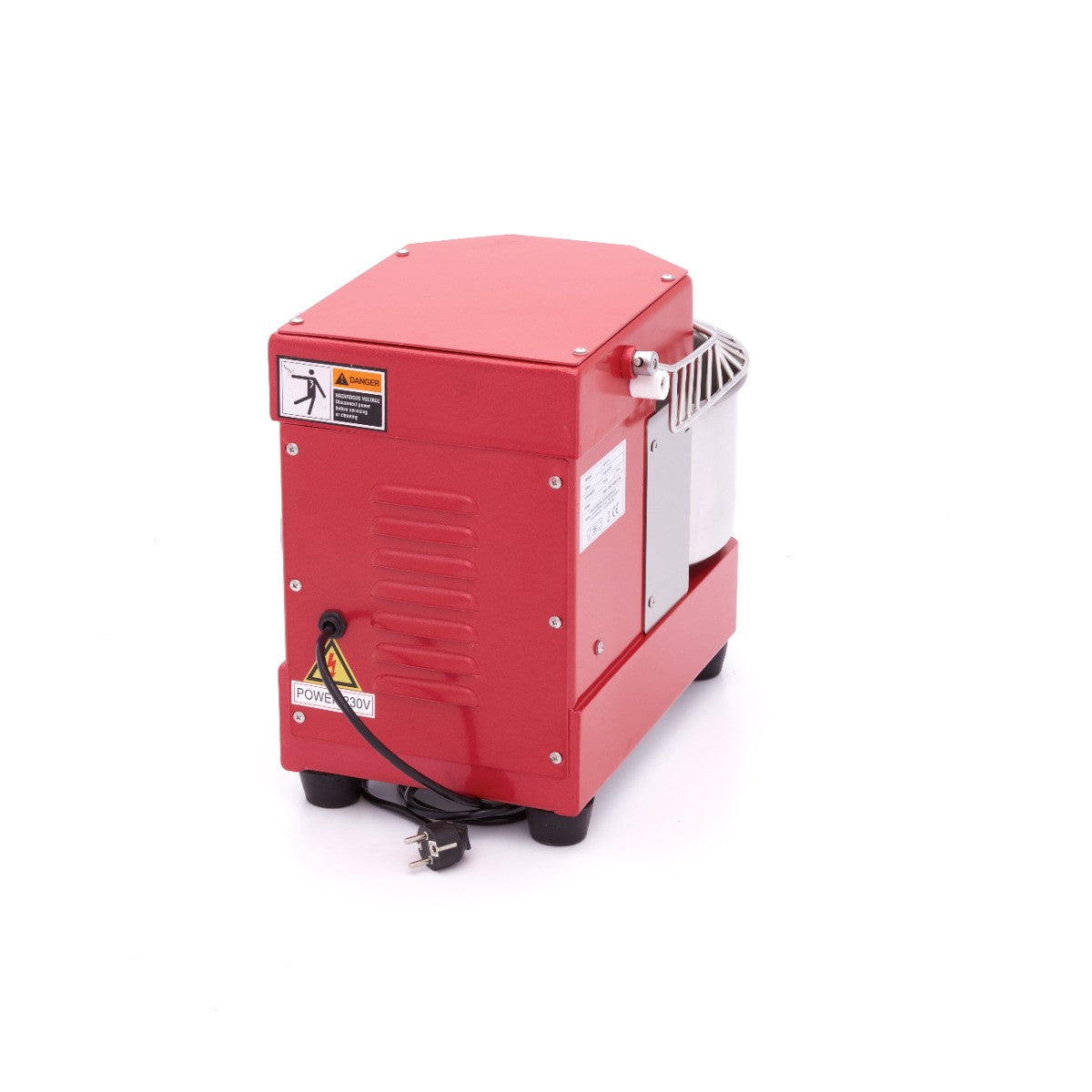 Pétrin professionnel 8L 4.5kg - Mixeur à pâte rouge pour CHR - Sécurité et nettoyage facile 450 W Maxima - vue 4 - Pétrin à pâte pro CHR - Cuistéo