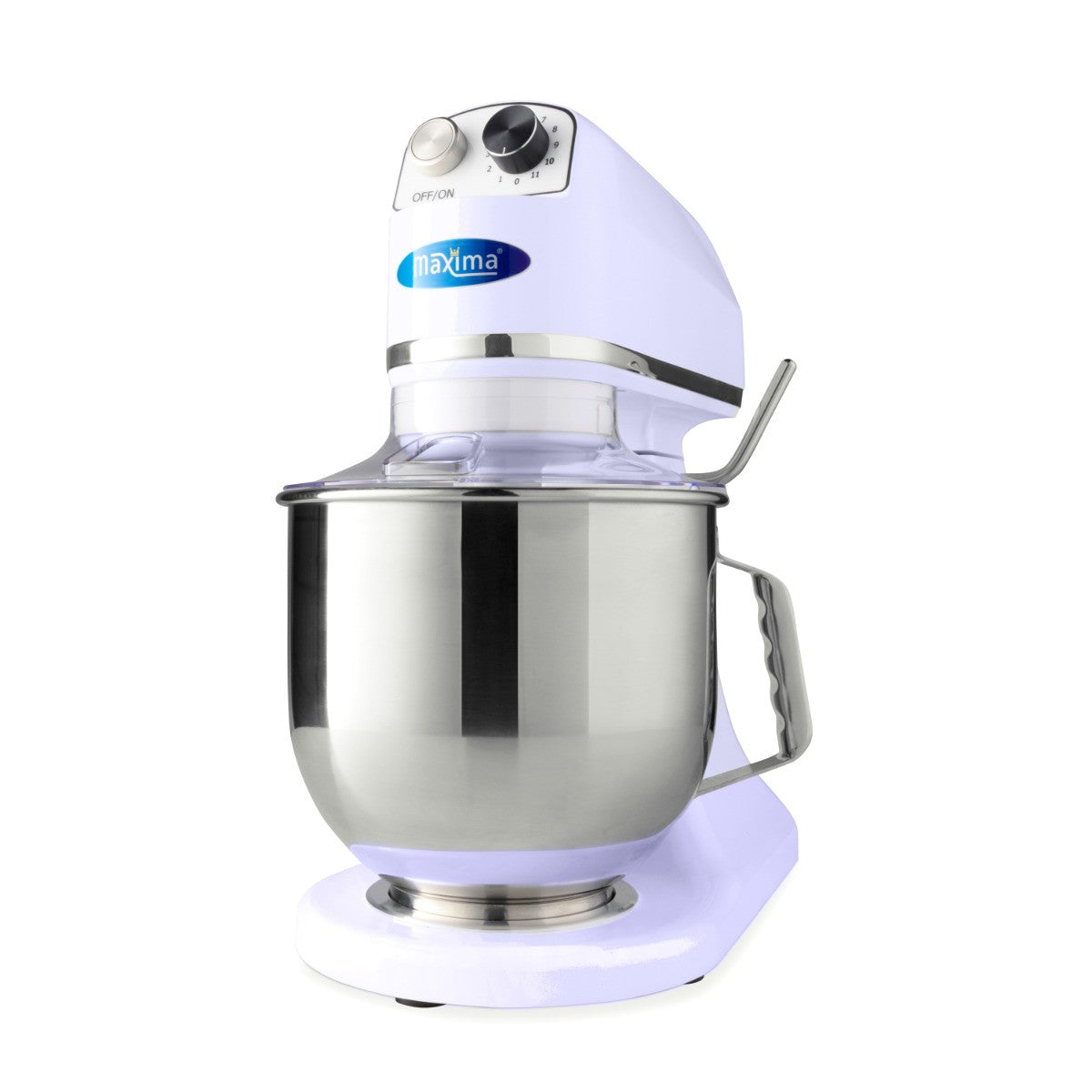 Mixer planétaire - 7 L - Jusqu'à 2 kg de pâte - Lilas 350 W Maxima - Batteur-mélangeur professionnel CHR - matériel cuisine pro - Cuistéo