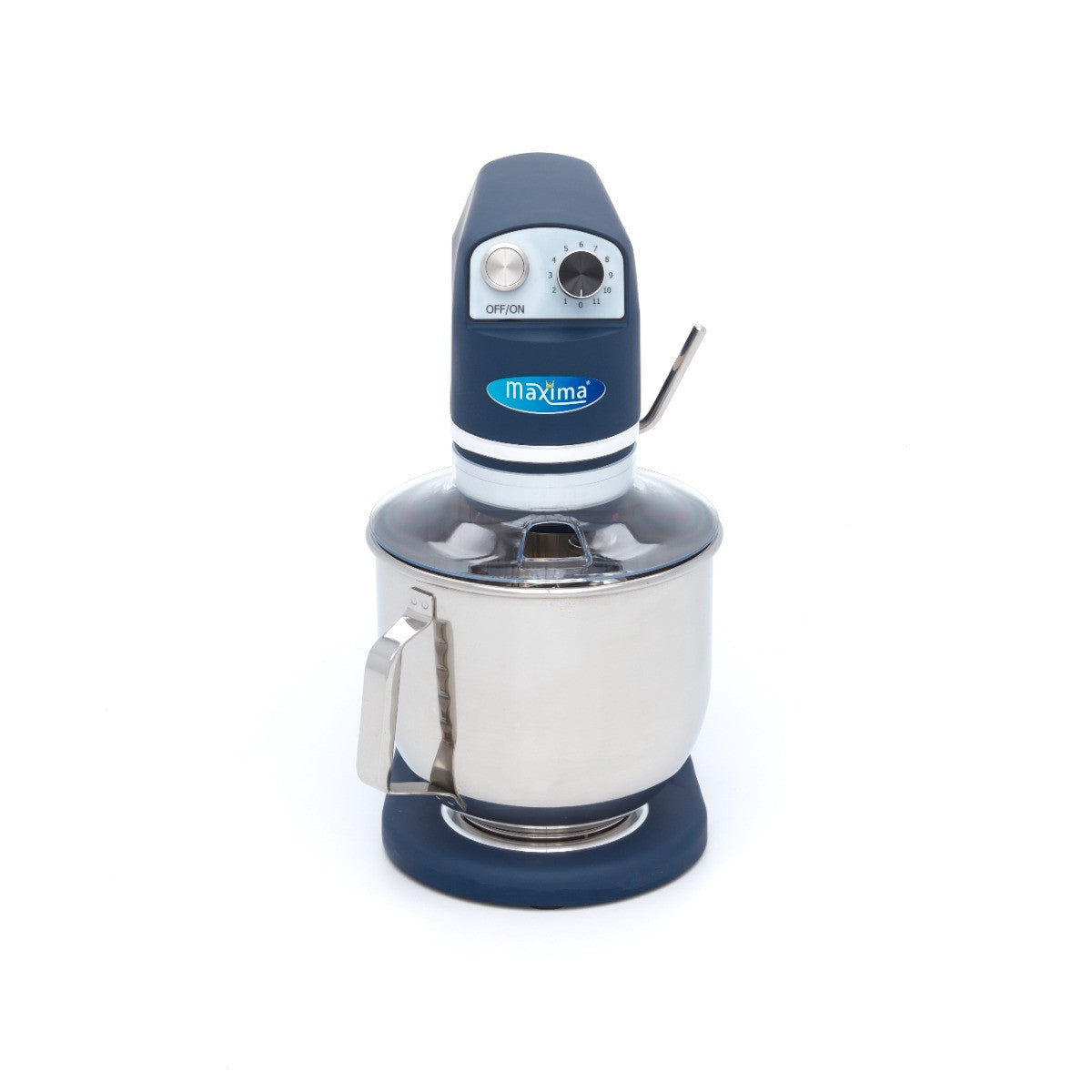 Mixer planétaire 7L - Jusqu'à 2kg de pâte - Bleu inox 350 W Maxima - vue 2 - Batteur-mélangeur pro CHR - Cuistéo