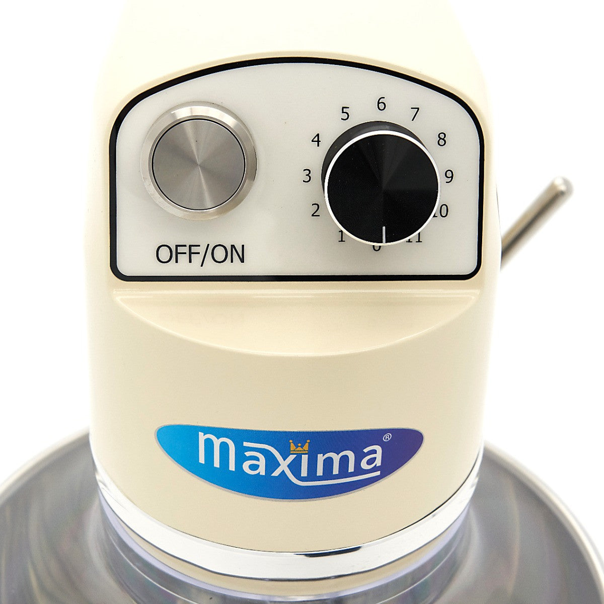 Mixer planétaire - 7L - Jusqu'à 2kg de pâte - Ivoire 350 W Maxima - vue 9 - Batteur-mélangeur pro CHR - Cuistéo