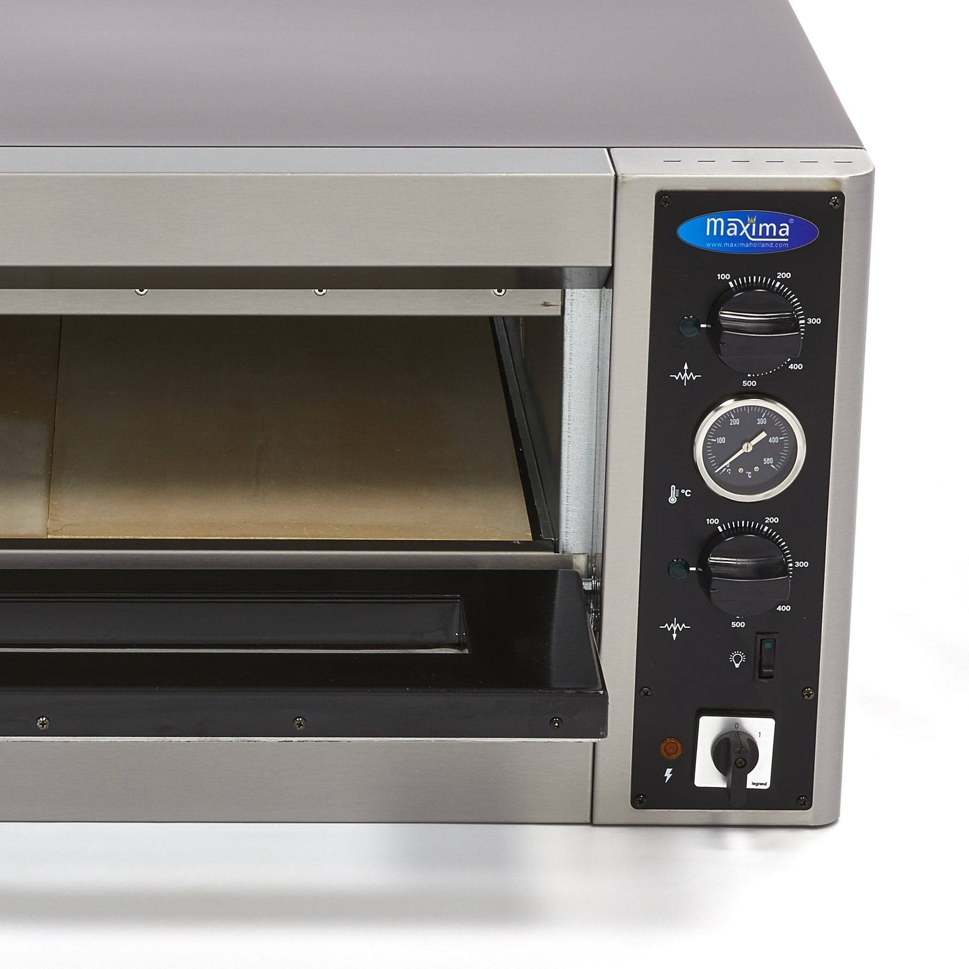 Four à pizza - triphasé - 4 pizzas de diam 30 cm 5000 W Maxima - vue 4 - Four à pizza électrique 1 chambre pro CHR - Cuistéo