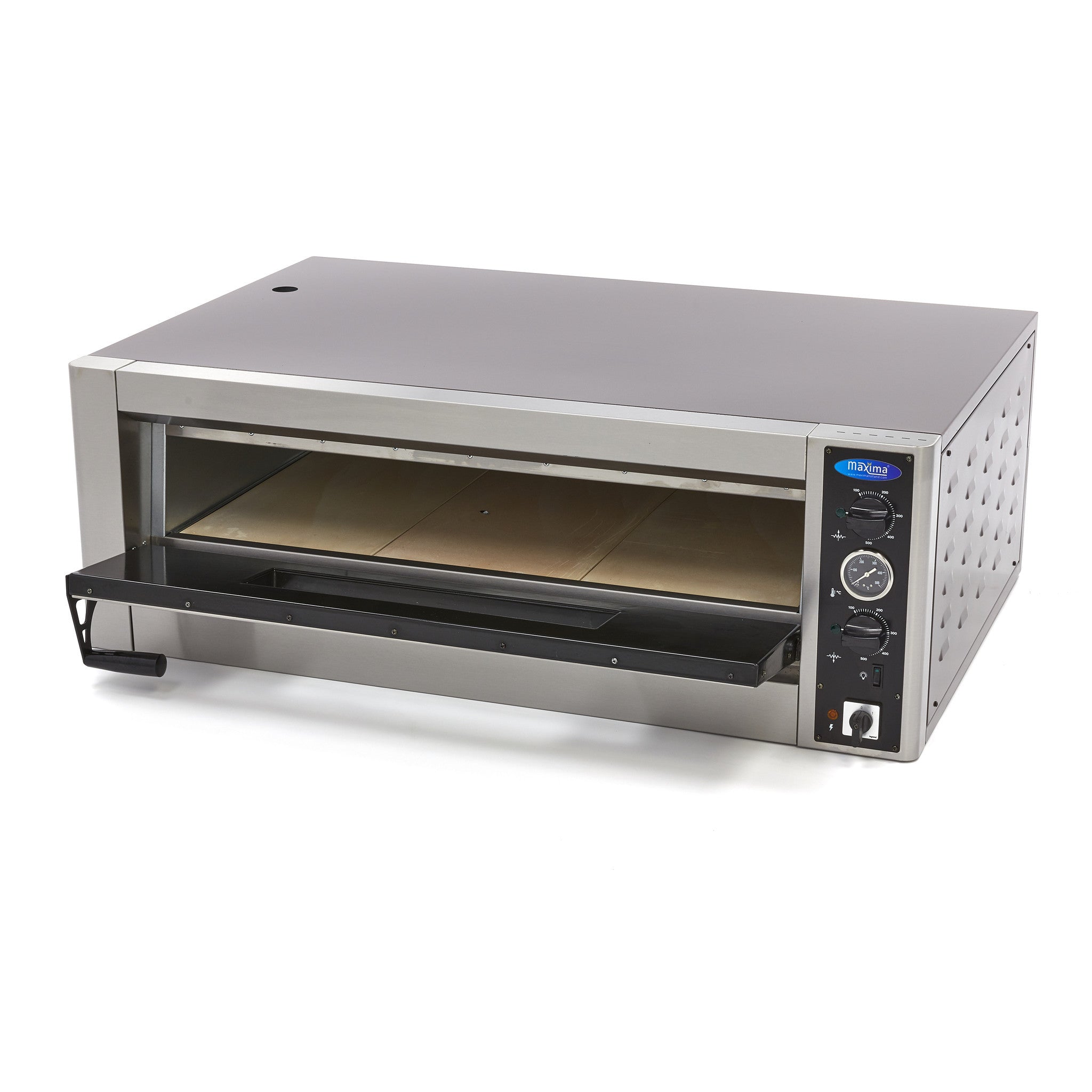 Four à pizza - triphasé - 6 pizzas de diam 30cm 6000 W Maxima - vue 2 - Four à pizza électrique 1 chambre pro CHR - Cuistéo