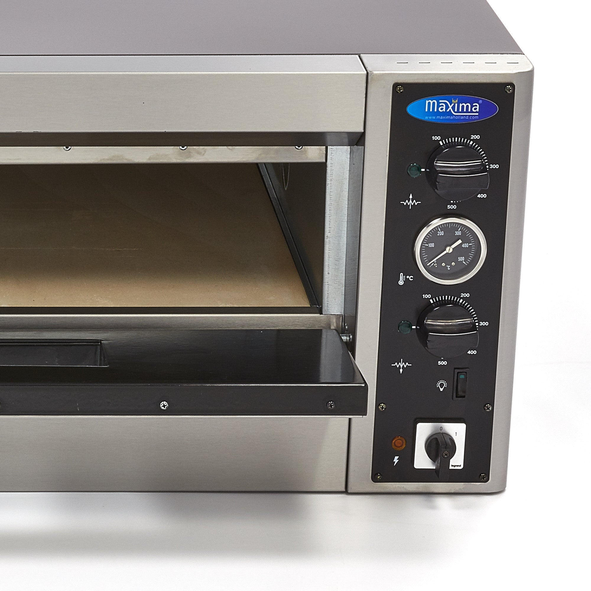 Four à pizza - triphasé - 6 pizzas de diam 30cm 6000 W Maxima - vue 4 - Four à pizza électrique 1 chambre pro CHR - Cuistéo
