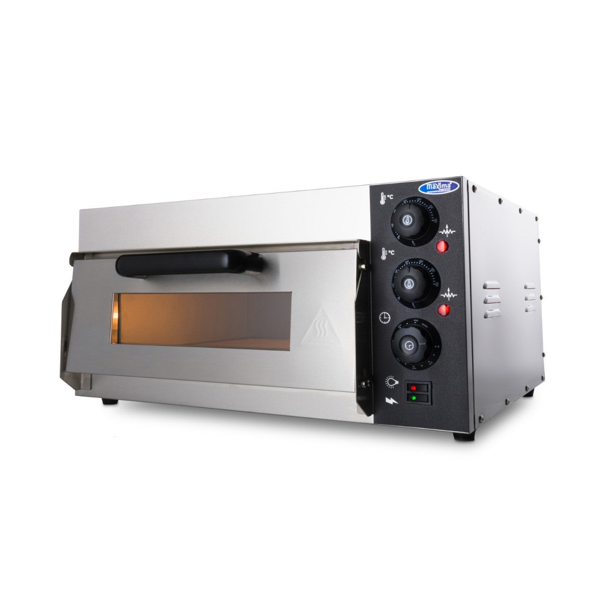 Four à pizza - 1 pizza de diam 40cm 2000 W Maxima - Four à pizza électrique 1 chambre professionnel CHR - matériel cuisine pro - Cuistéo