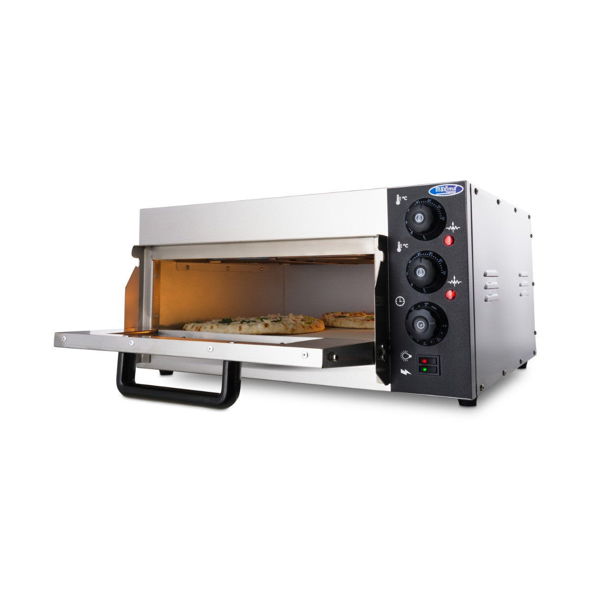 Four à pizza - 1 pizza de diam 40cm 2000 W Maxima - vue 4 - Four à pizza électrique 1 chambre pro CHR - Cuistéo