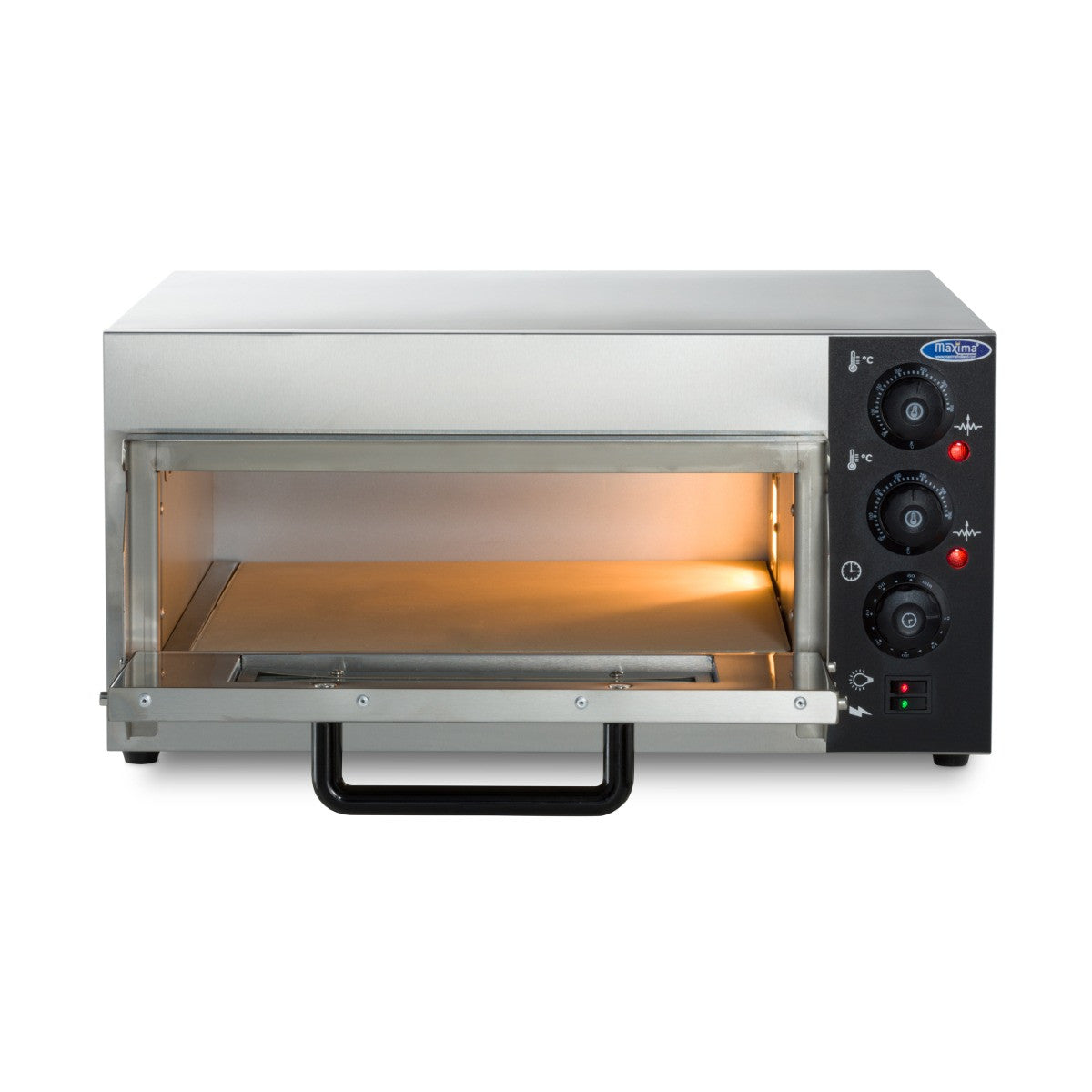 Four à pizza - 1 pizza de diam 40cm 2000 W Maxima - vue 7 - Four à pizza électrique 1 chambre pro CHR - Cuistéo