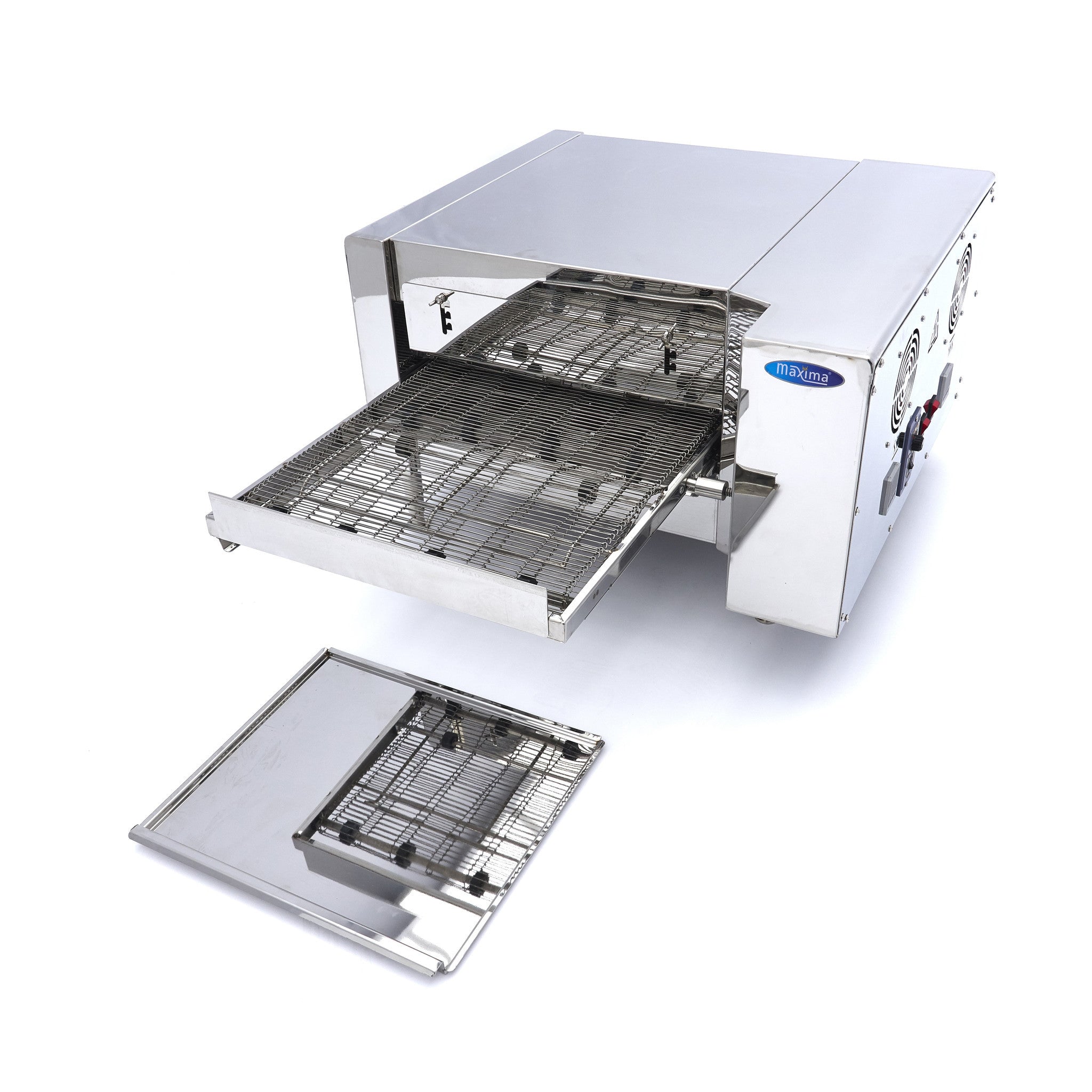 Four à pizza convoyeur 2 pizzas diam 20cm 30 pizzas / heure 30 L 3400 W Maxima - vue 5 - Four à pizza convoyeur pro CHR - Cuistéo