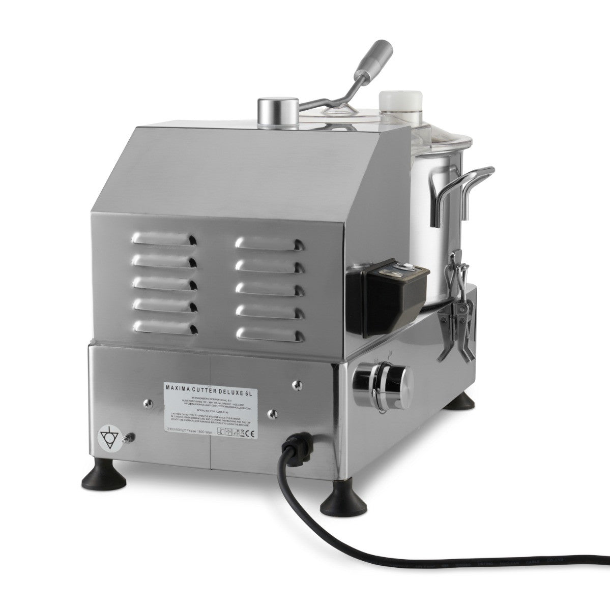 Robot cuisine professionnel - 6L 1800 W Maxima - vue 6 - Cutter coupe-légumes pro CHR - Cuistéo
