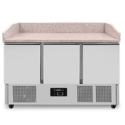 Table réfrigérée pizza 3 portes GN 1/1 350 L Compact Line - L 1400 x P 700 x H 1020 mm - Unninox