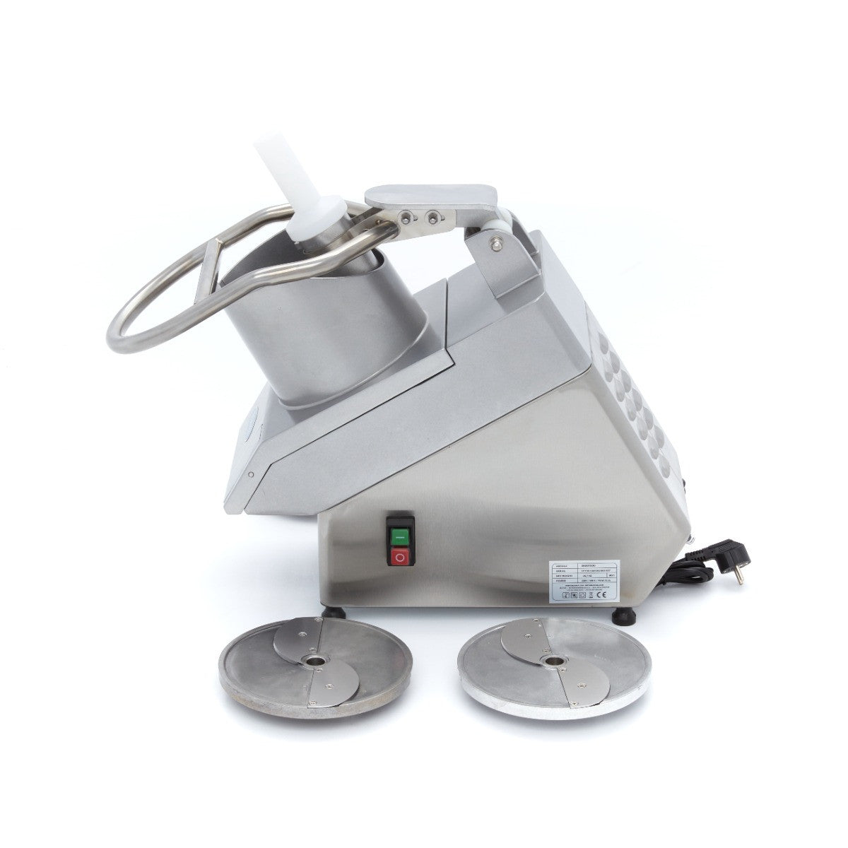 Trancheuse de légumes - 450 kg/h - inclut 5 disques de découpe 60 L 750 W Maxima - vue 2 - Cutter coupe-légumes pro CHR - Cuistéo