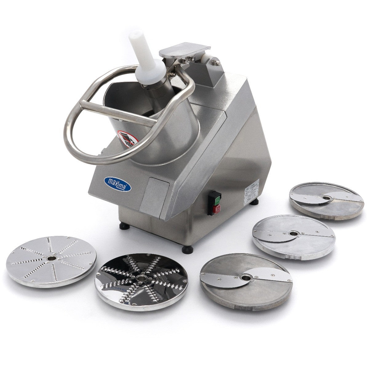 Trancheuse de légumes - 450 kg/h - inclut 5 disques de découpe 60 L 750 W Maxima - vue 10 - Cutter coupe-légumes pro CHR - Cuistéo