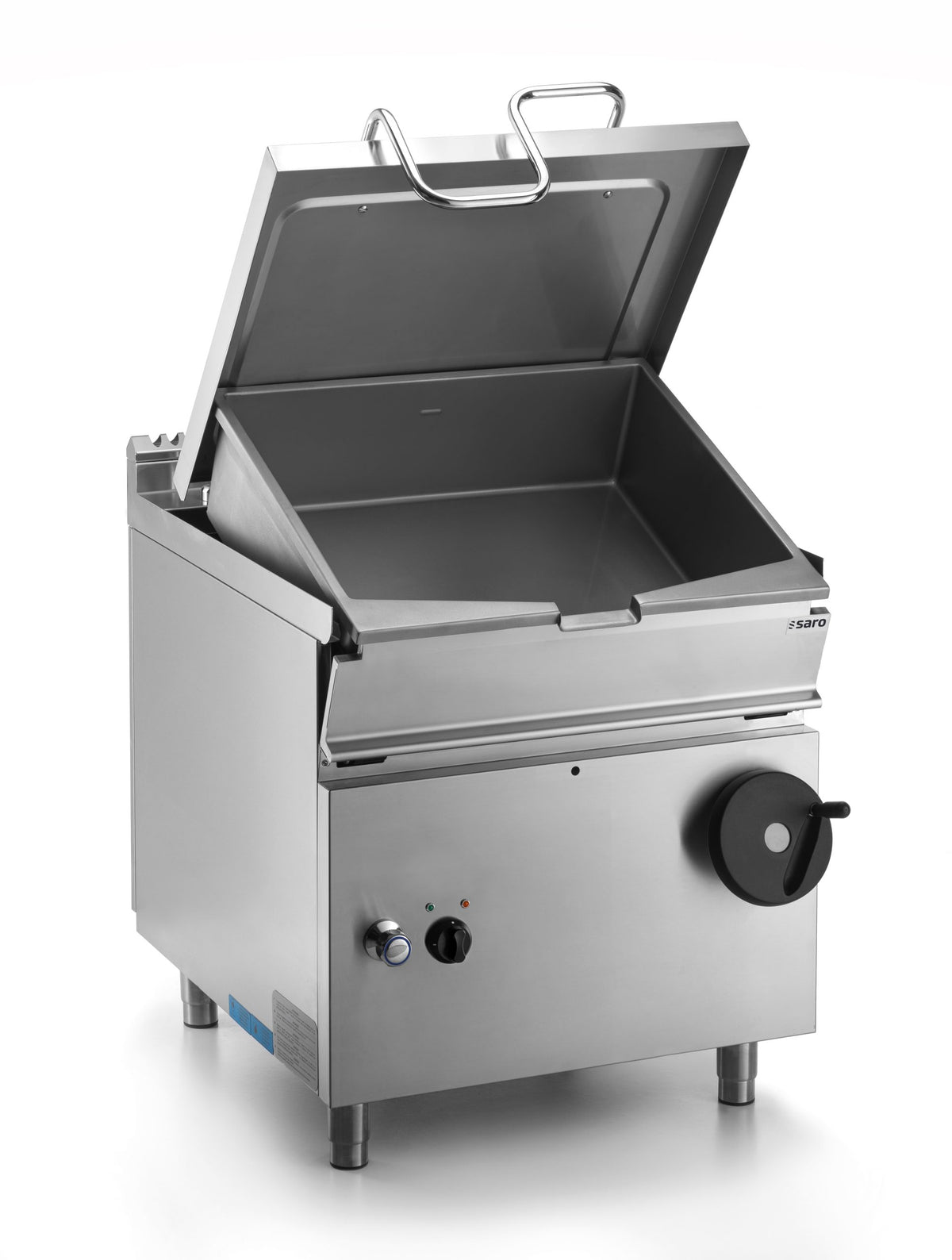 Poêle Basculante Gaz - Inox - 50L - Couvercle Compensé - Basculement Manuel - Sauteuse à gaz - Saro