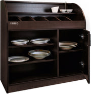 Armoire Couverts - Wengé - 1000x400x1100mm - 6 Compartiments Saro - Bar Comptoir professionnel CHR - matériel cuisine pro - Cuistéo