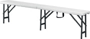 Banc pliable - Acier/PEHD - 1830x300x440mm - 400kg max - SIESTA Saro - Banc Restaurant professionnel CHR - matériel cuisine pro - Cuistéo