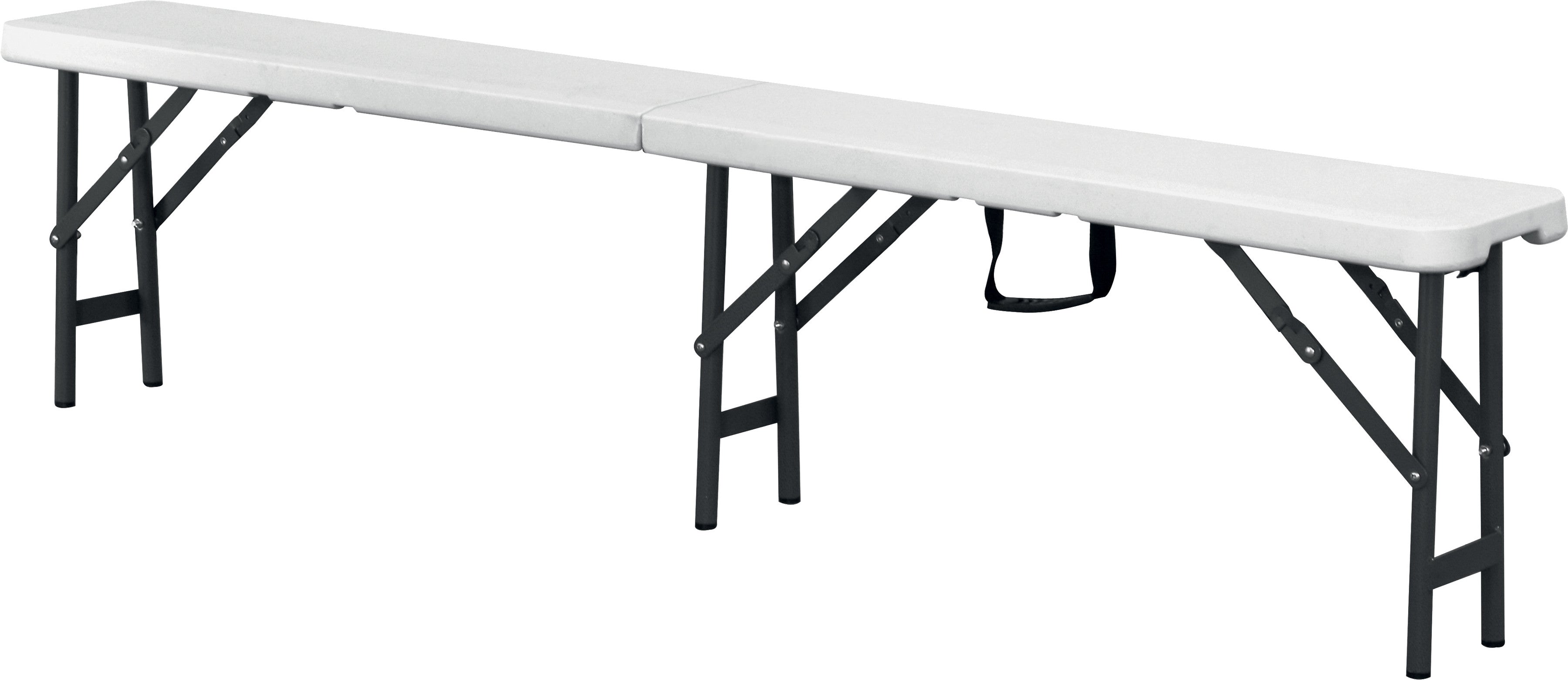 Banc pliable - Acier/PEHD - 1830x300x440mm - 400kg max - SIESTA Saro - Banc Restaurant professionnel CHR - matériel cuisine pro - Cuistéo