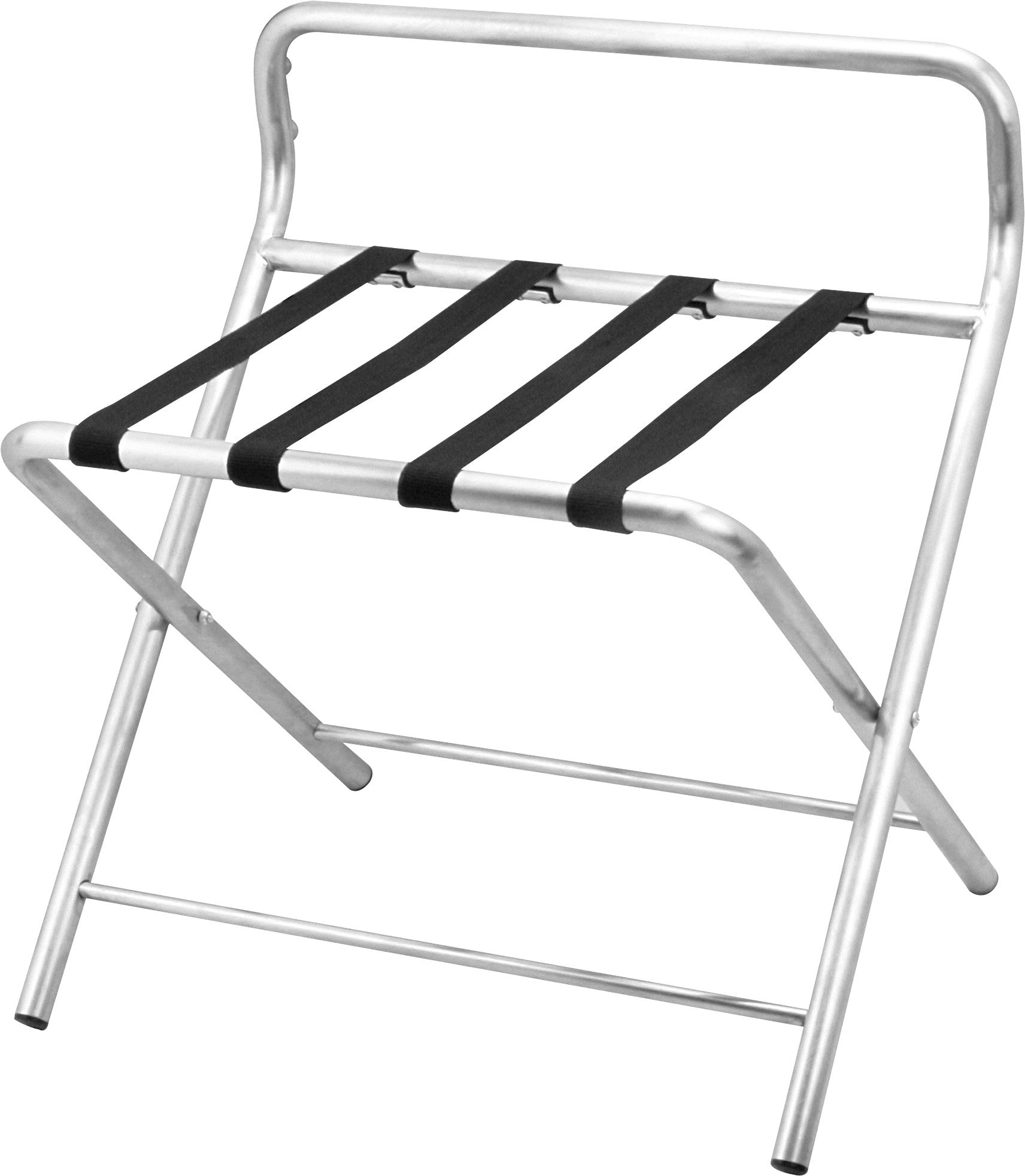 Porte-bagages - Inox - 550x500x630mm - Pliable - 4 sangles Saro - Réception Hôtel professionnel CHR - matériel cuisine pro - Cuistéo