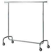 Porte-vêtements sur roulettes démontables chromé - Diamond