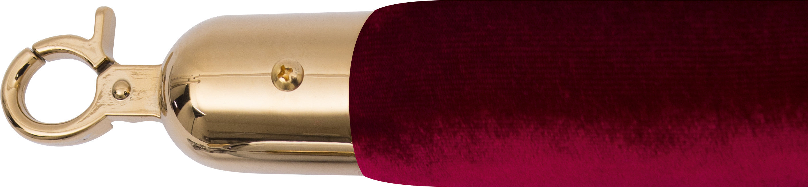 Cordon poteau - Velours - Ø38x1500mm - Doré/Rouge - AF 221 Saro - Cordon professionnel CHR - matériel cuisine pro - Cuistéo