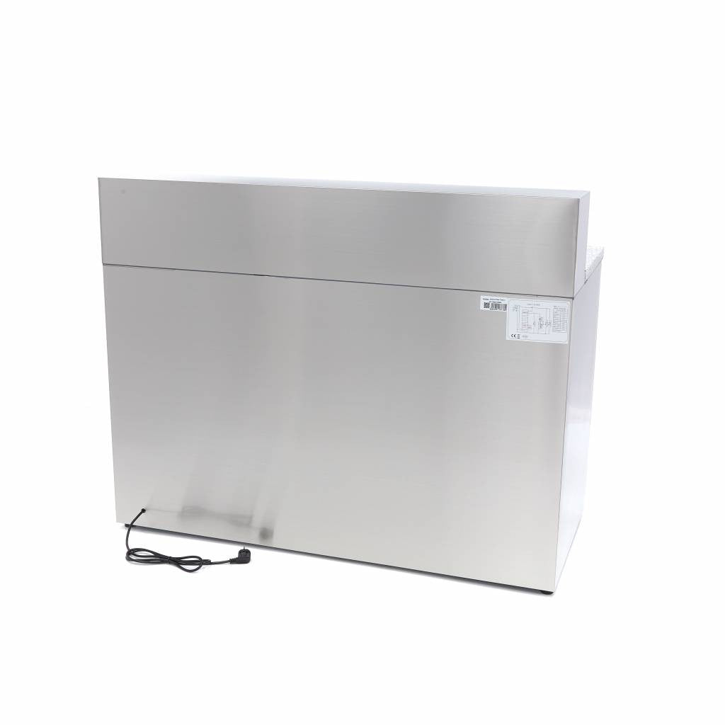 Table à Pizza Réfrigérée 400L - 3 Portes - 8 Bacs GN 1/6 - Plan de Travail Granit inox 230 W Maxima - vue 2 - Table réfrigérée pizza pro CHR - Cuistéo