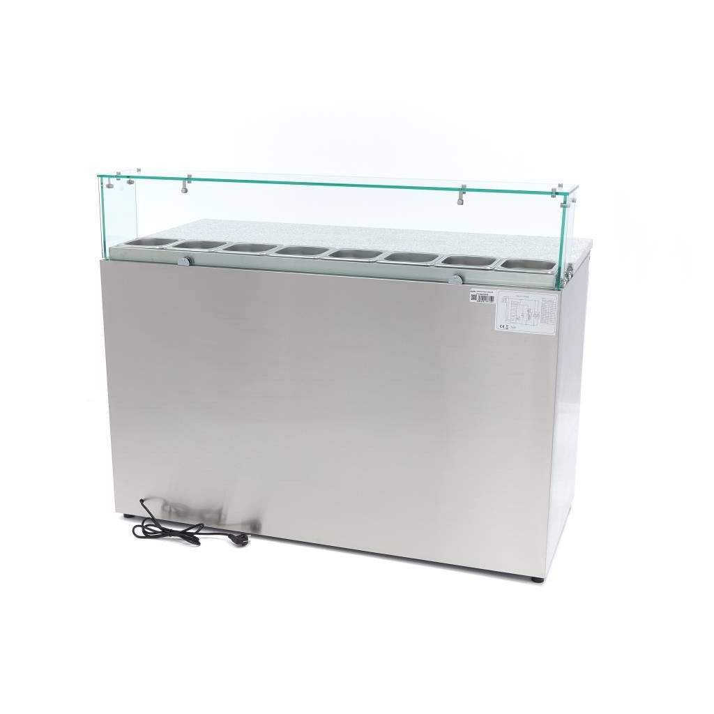 Réfrigérateur à pizza - 137cm - 3 portes - 8 x 1/6 GN 400 L 230 W Maxima - vue 2 - Table réfrigérée pizza pro CHR - Cuistéo